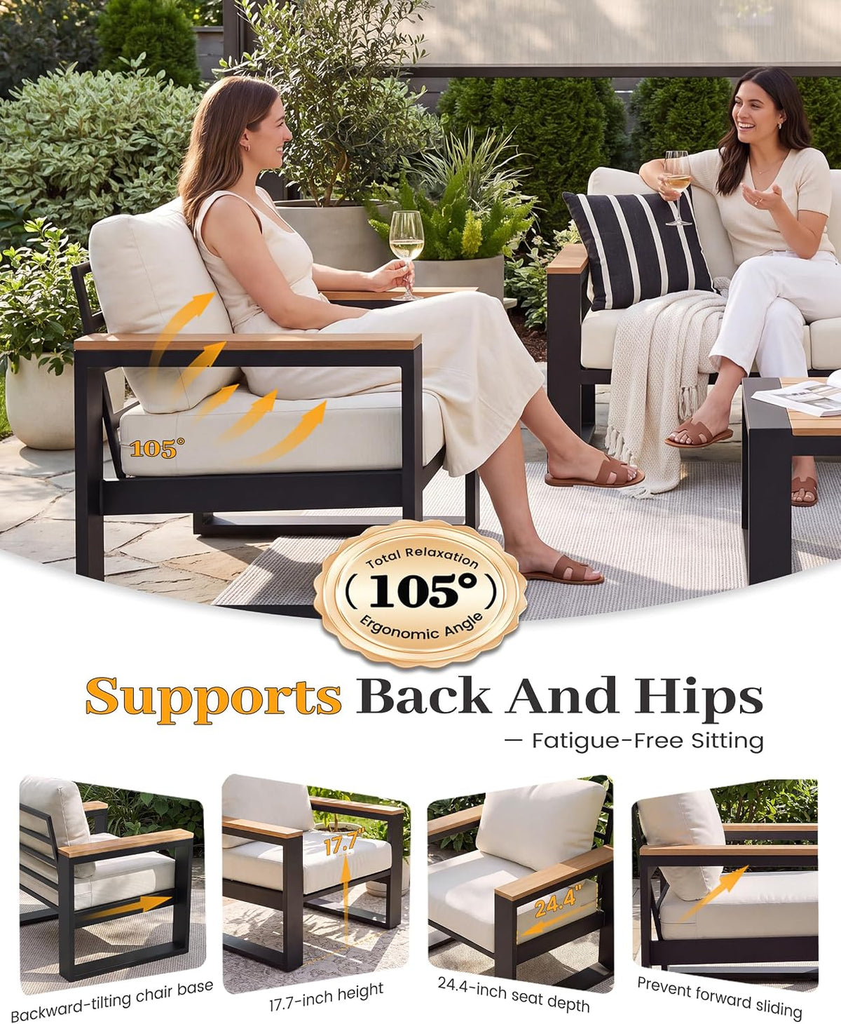 Aluminum Patio Furniture Set