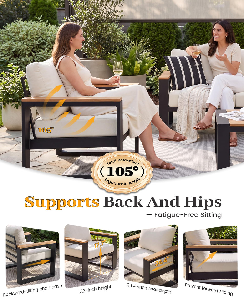 Aluminum Patio Furniture Set