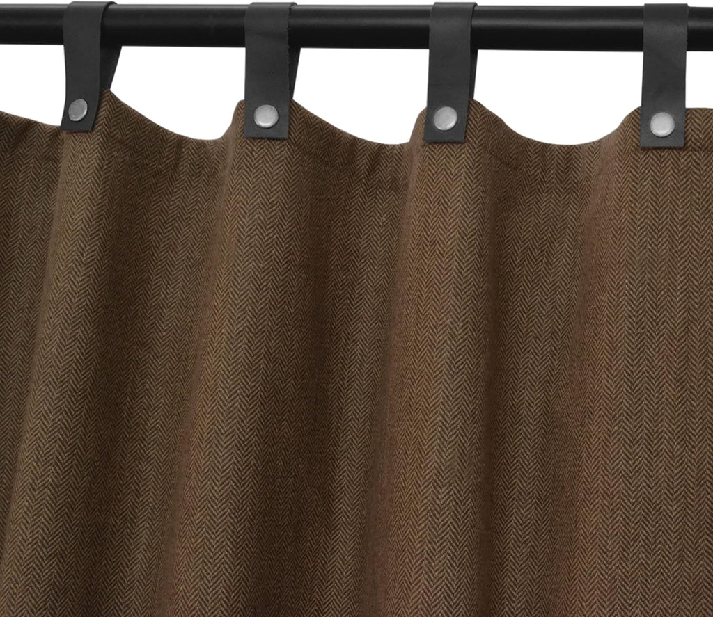 Chevron Wool Curtain Panel
