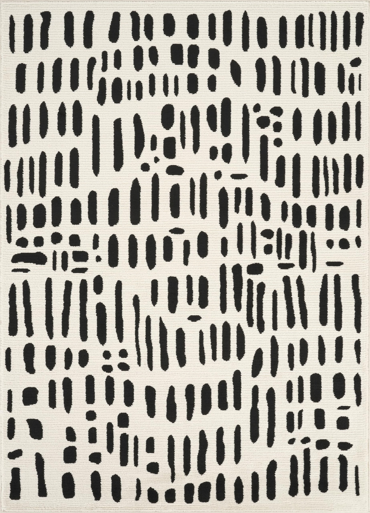 Abani Geometric Beige/Black Area Rug -6'x9' - Modern 3D Lines Design - Deco