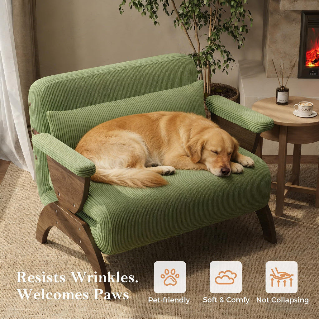 JASIWAY 47" 3-in-1 Convertible Sofa Sleeper Chair Bed for Adults, Futon
