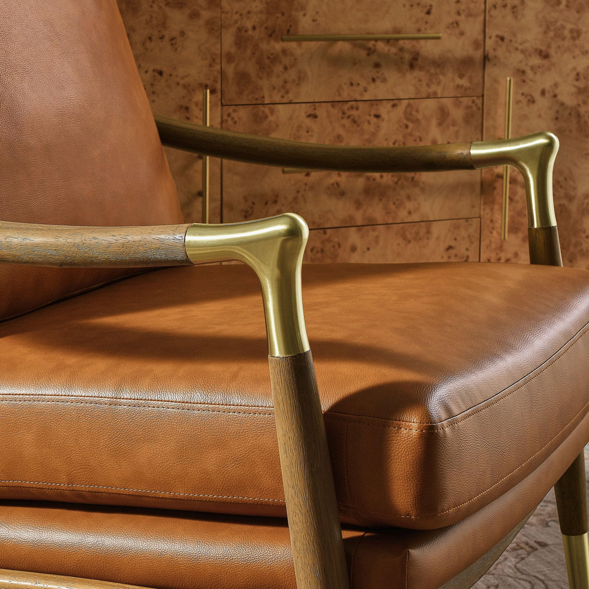 Modway Langford Stain-Resistant Performance Velvet Armchair – Mid Century Modern