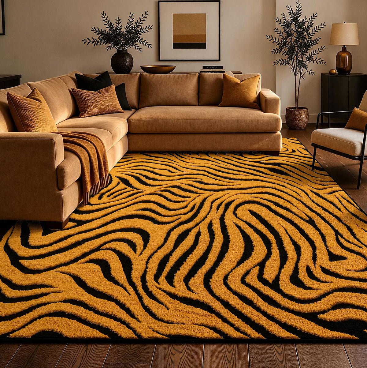 YIHOUSE Cowhide Area Rugs 5×7 Ft