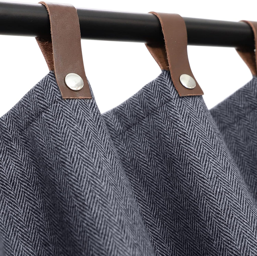 Chevron Wool Curtain Panel