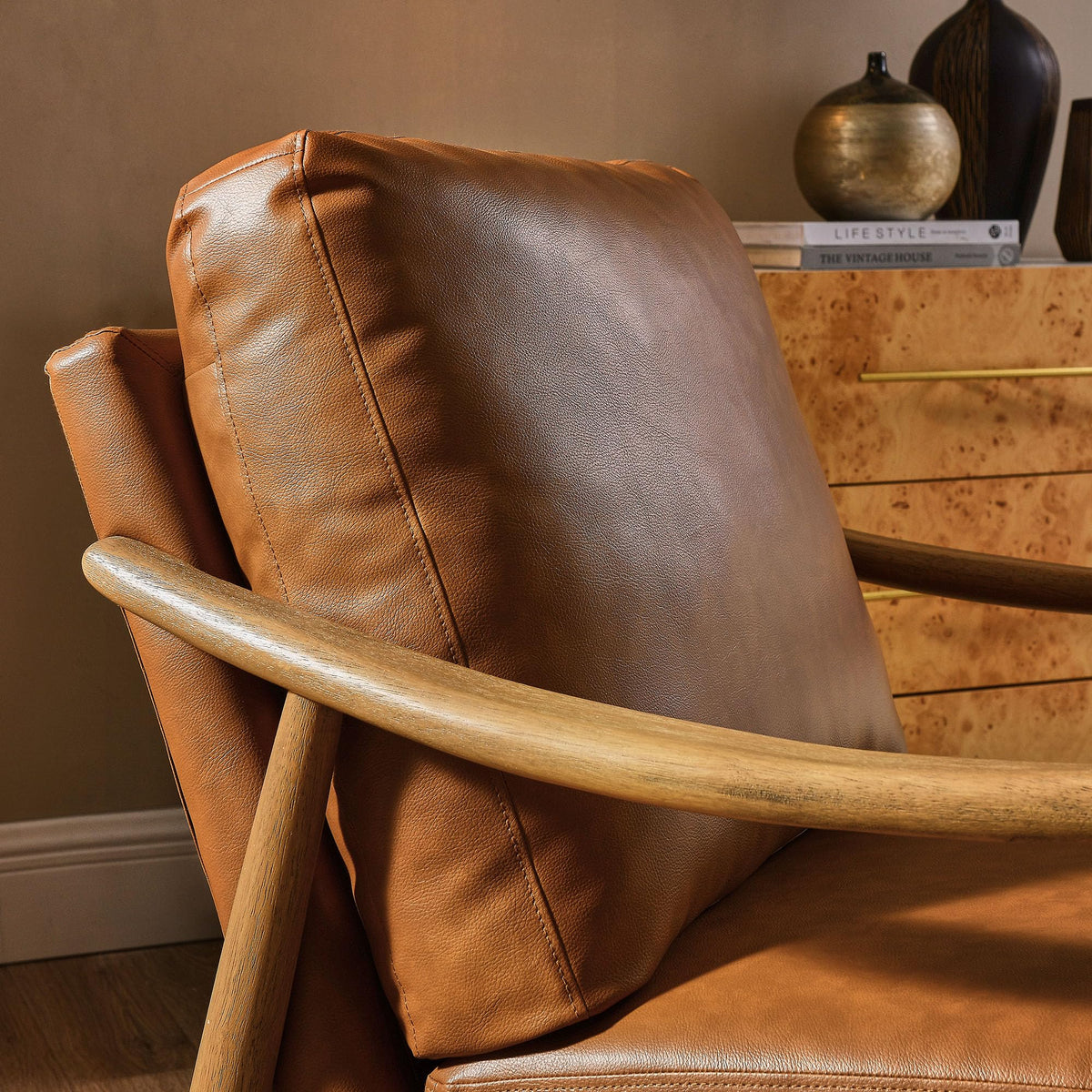 Modway Langford Stain-Resistant Performance Velvet Armchair – Mid Century Modern
