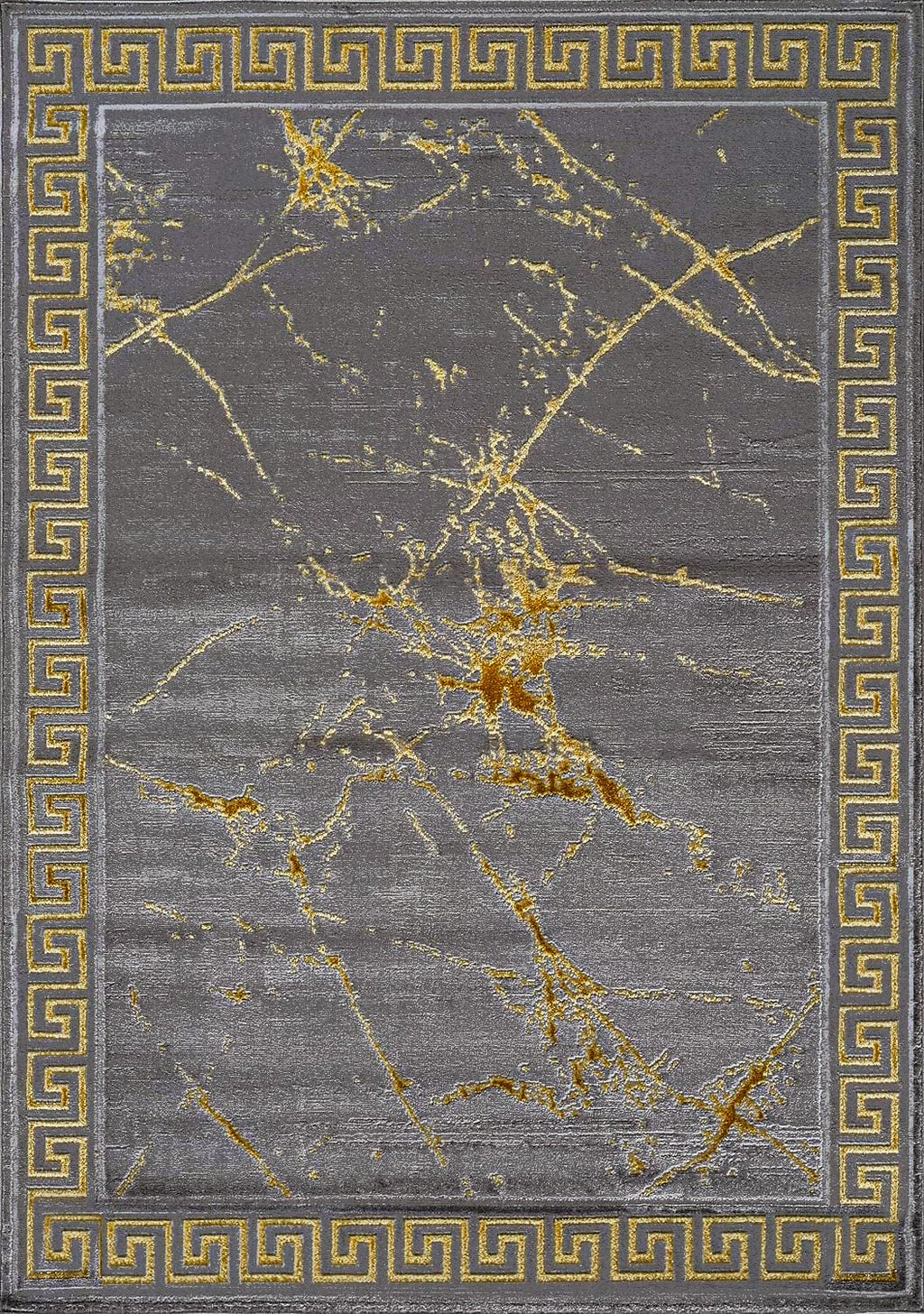 GLORY RUGS Area Rugs Marble 5X7 Cream Gold Carpet Modern Abstract Rug Living Room