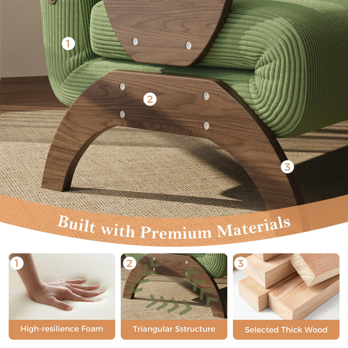 JASIWAY 47" 3-in-1 Convertible Sofa Sleeper Chair Bed for Adults, Futon