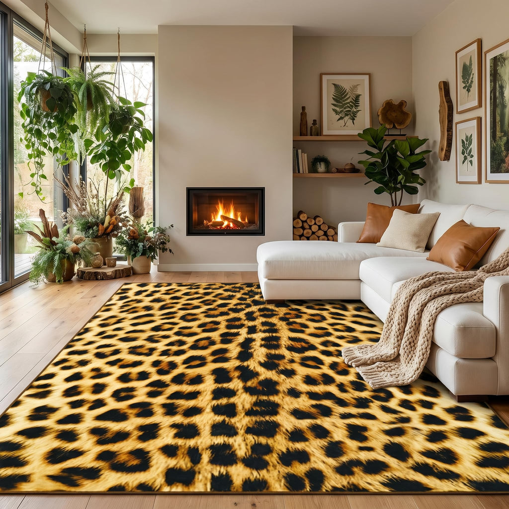 BENRON Soft Cowhide Rug 4x6, Faux Cow Hide Rug for Living Room Bedroom