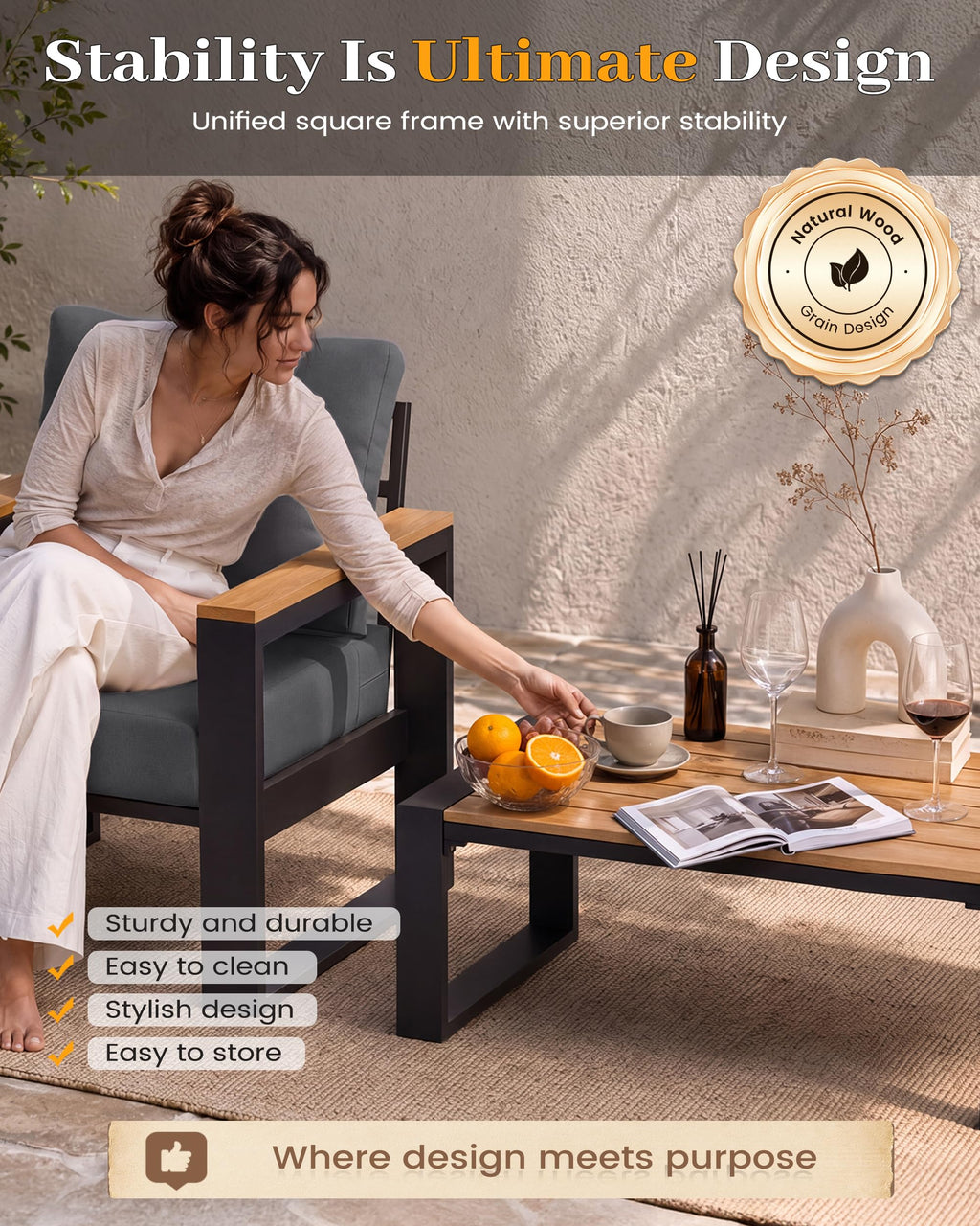Aluminum Patio Furniture Set