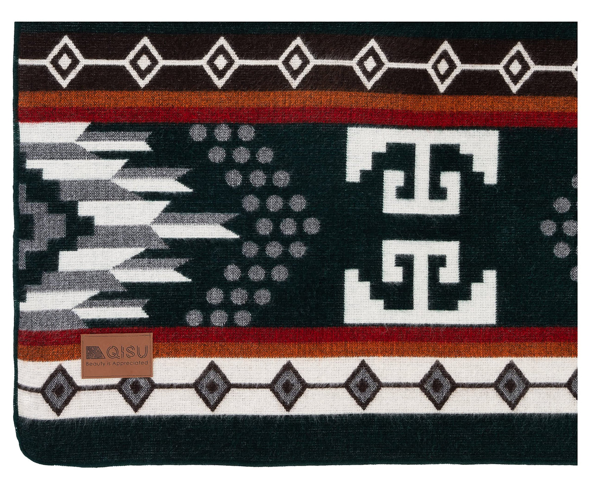 Handmade Ecuadorian Wool Throw Blanket