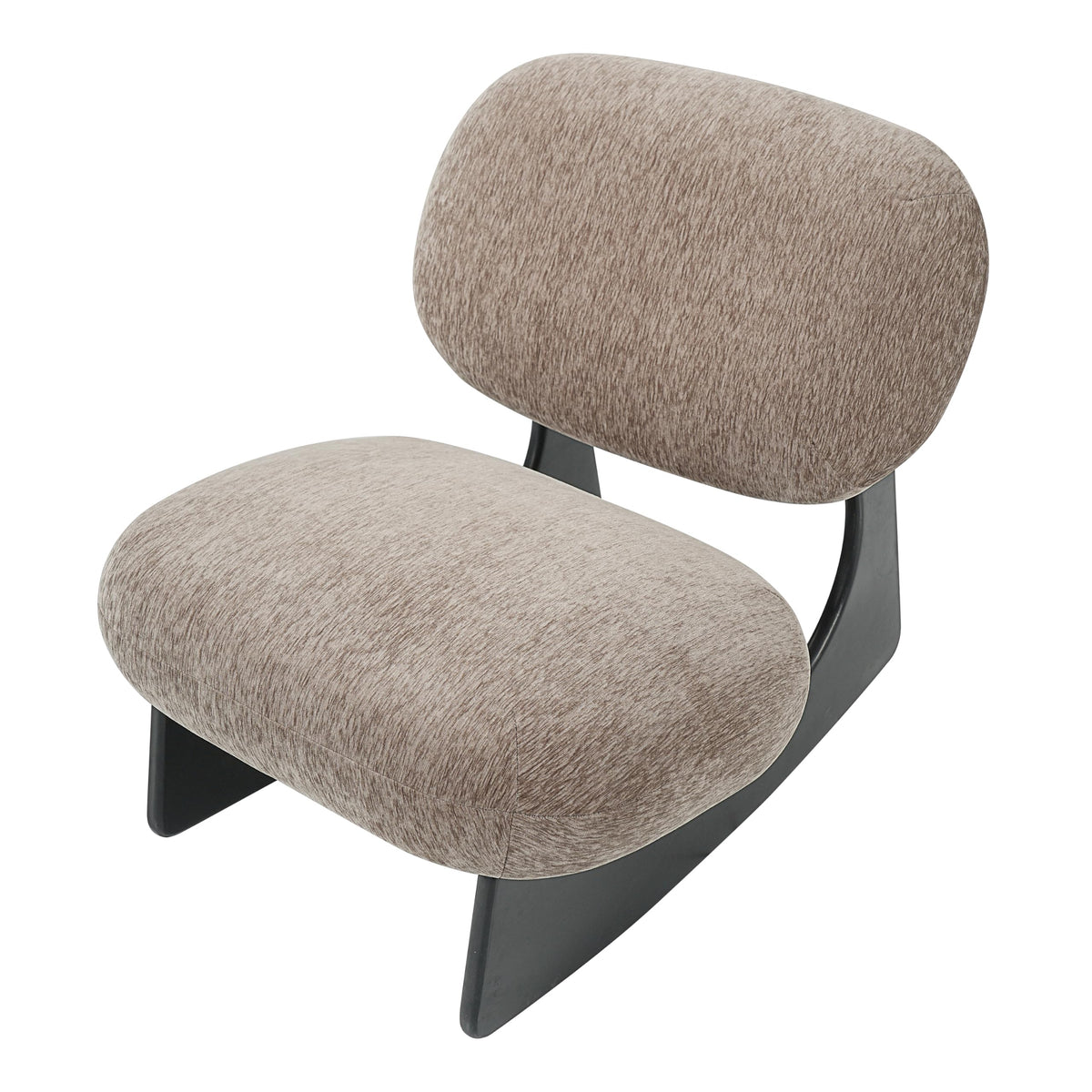 Merax Modern Rocking Chair Accent Glider Chair, Dark Brown