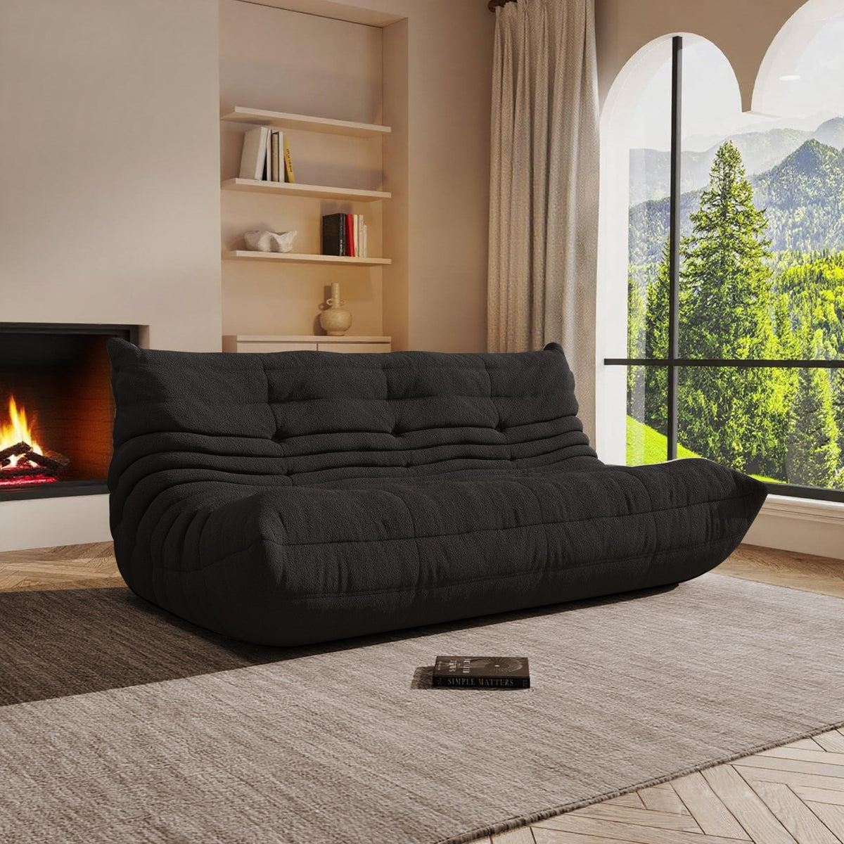 Modular L-Shaped Memory Foam Sectional Sofa