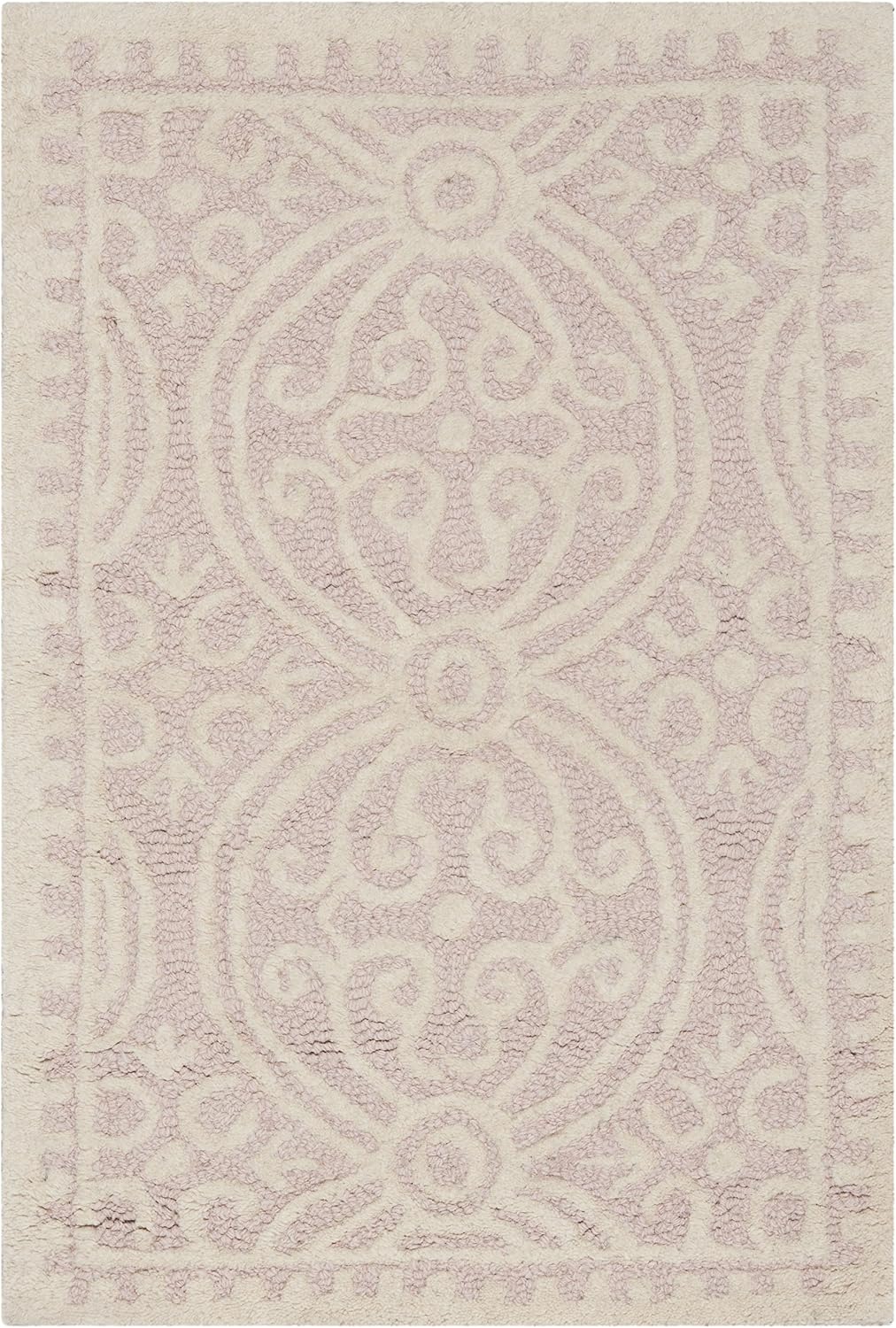 SAFAVIEH Cambridge Wool Area Rug 8'x10', Navy Blue & Ivory CAM123G