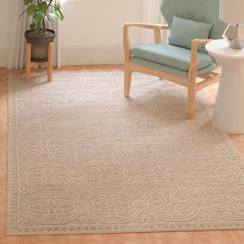 SAFAVIEH Cambridge Wool Area Rug 8'x10', Navy Blue & Ivory CAM123G