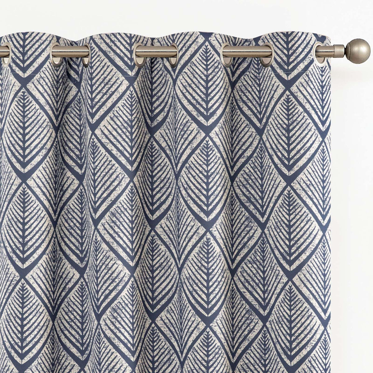 Geometric Blackout Grommet Curtains, Set of Two