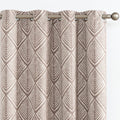 Geometric Blackout Grommet Curtains, Set of Two
