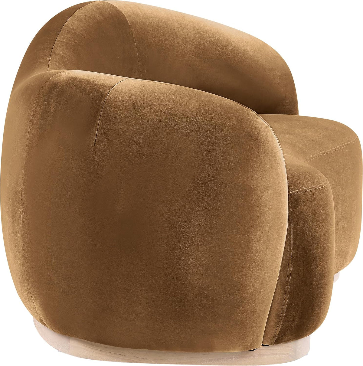 Meridian Gustavo Art Deco Velvet Loveseat