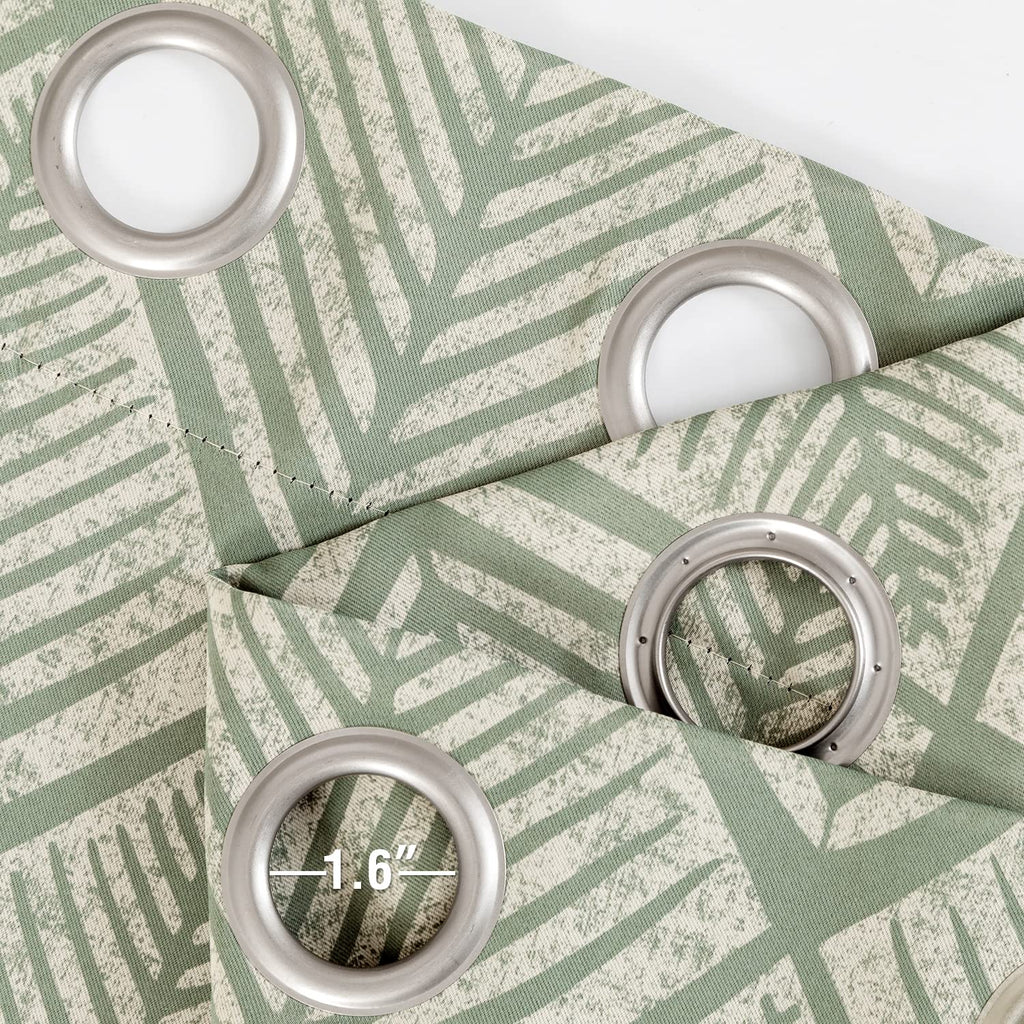 Geometric Blackout Grommet Curtains, Set of Two