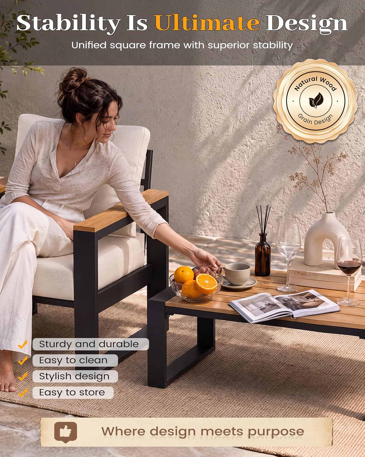 Aluminum Patio Furniture Set