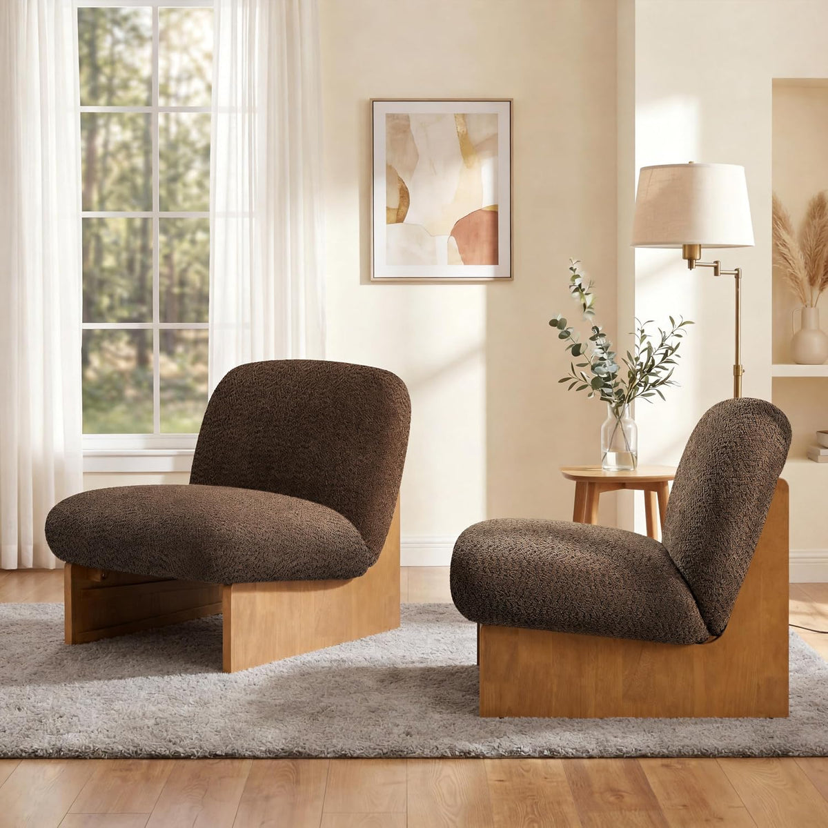Christopher Knight Home Eden Modern Accent Chair Set of 2