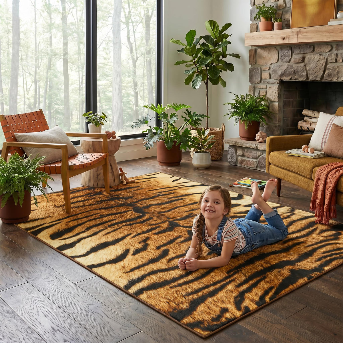 BENRON Soft Cowhide Rug 4x6, Faux Cow Hide Rug for Living Room Bedroom