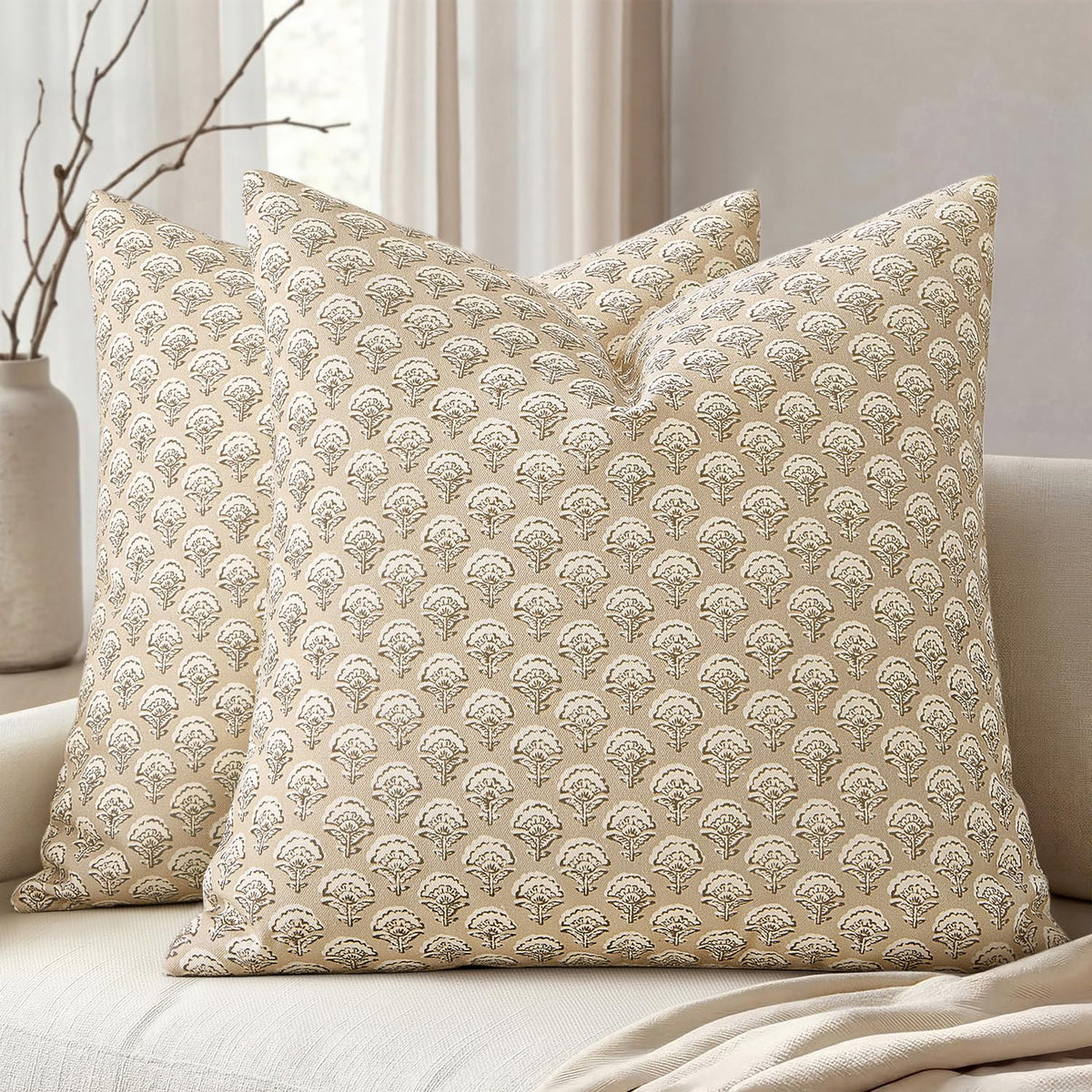 Floral Print Pillow Covers
