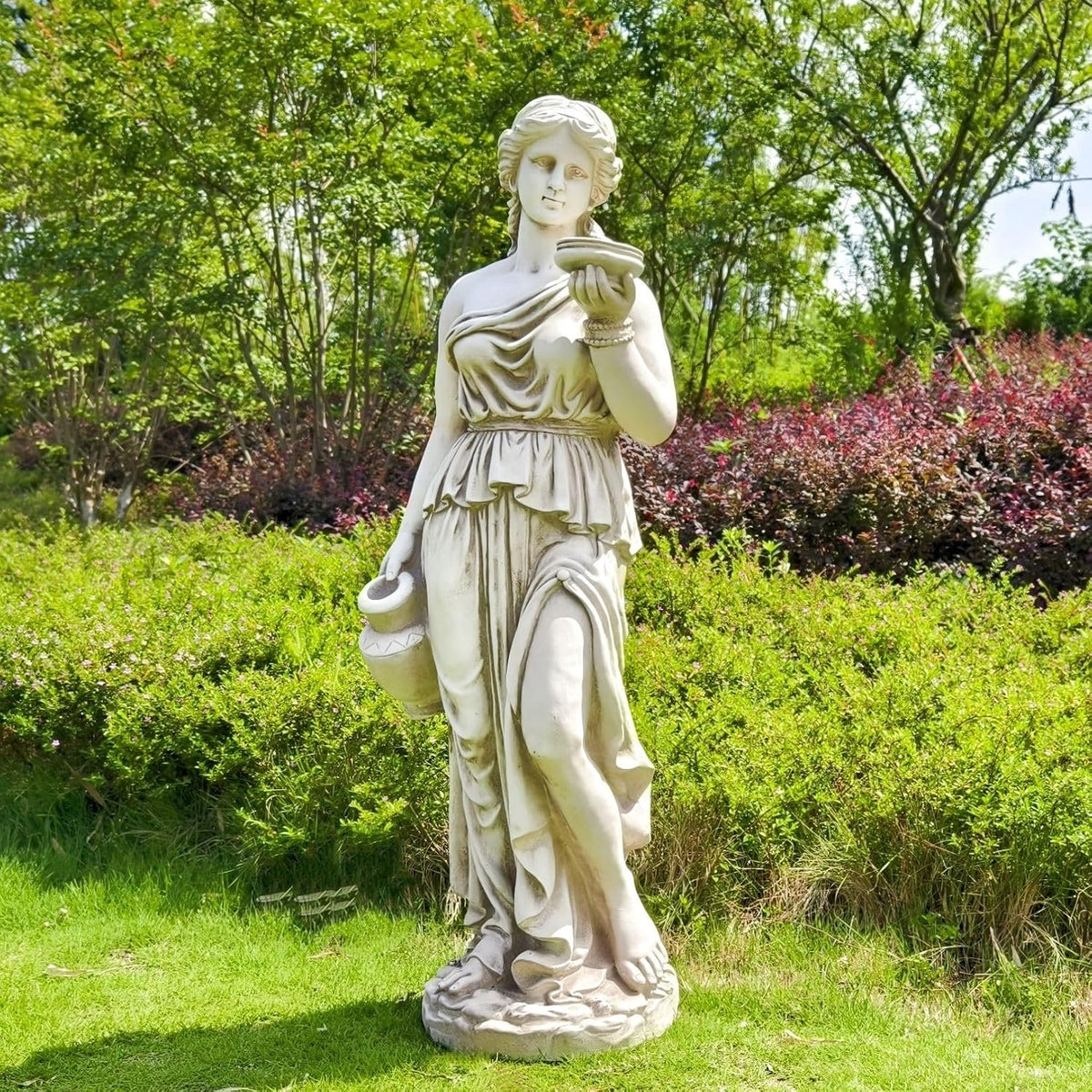 46'' High Large Nymph Statue Goddess Hebe Garden Sculpture