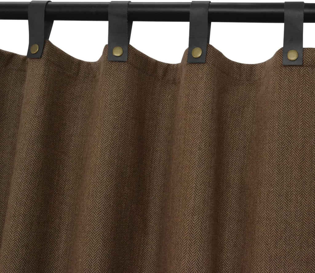 Chevron Wool Curtain Panel