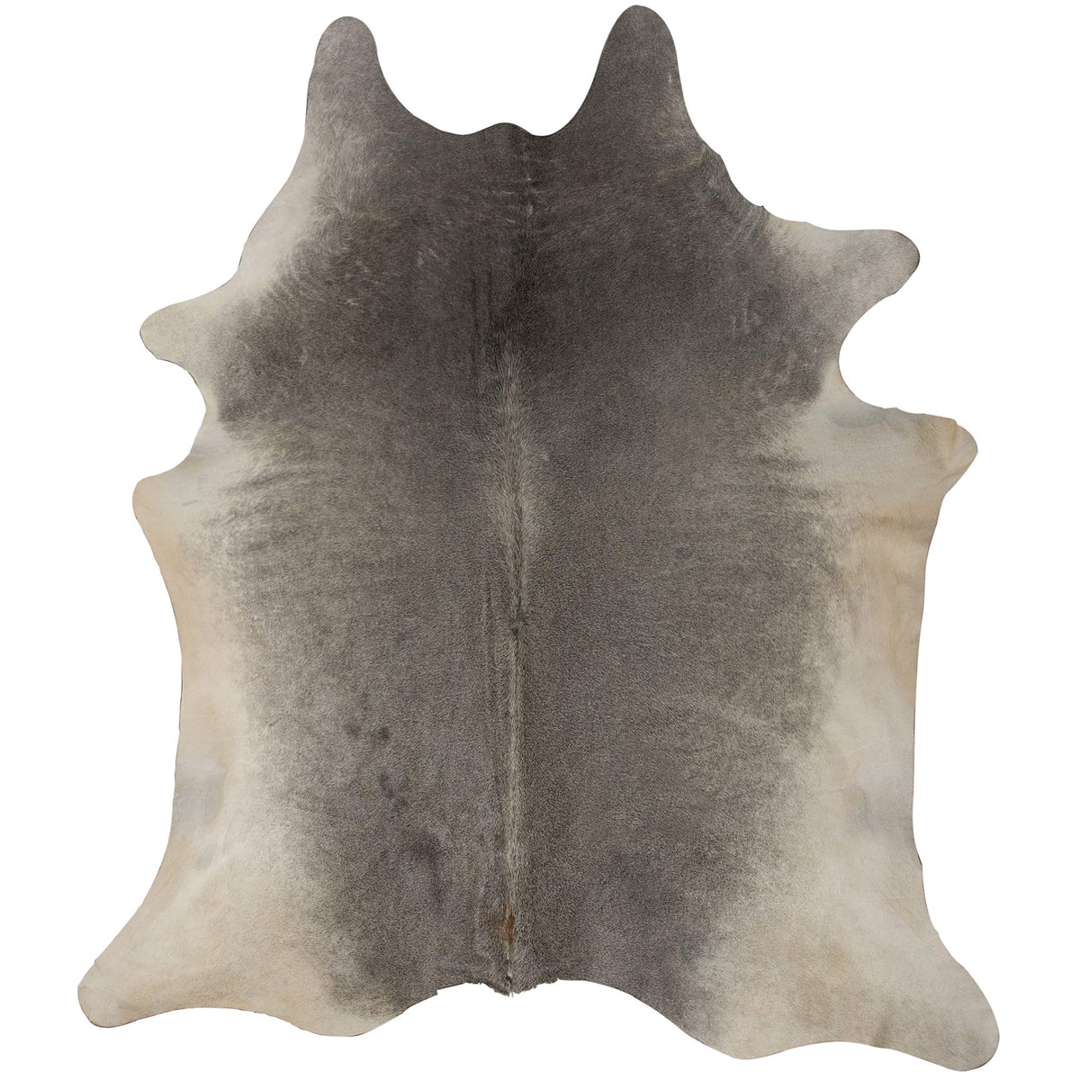 Natural Geneva Cowhide Area Rug, Off-White, 6 ft x 7 ft