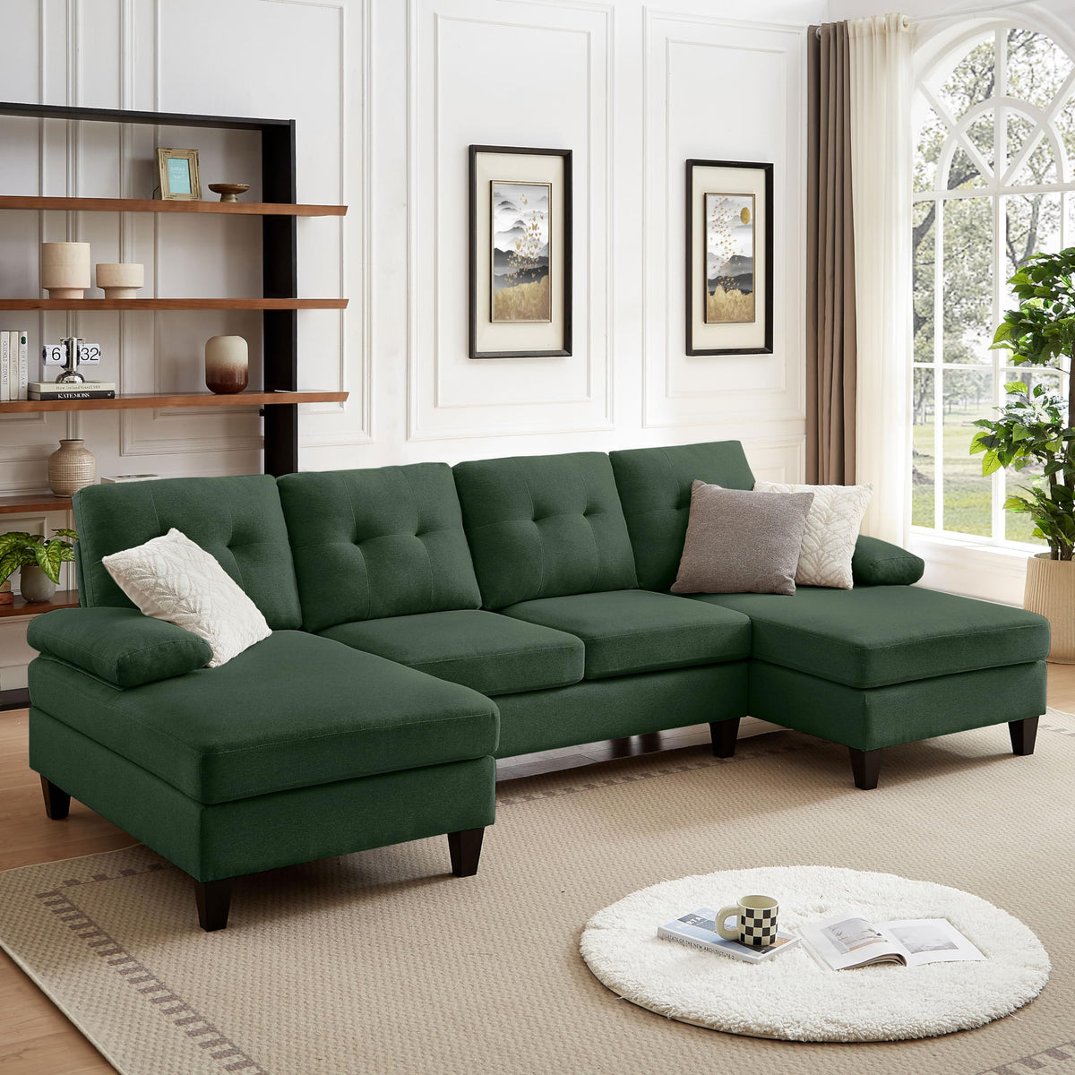 105" Sectional Sofa Couch