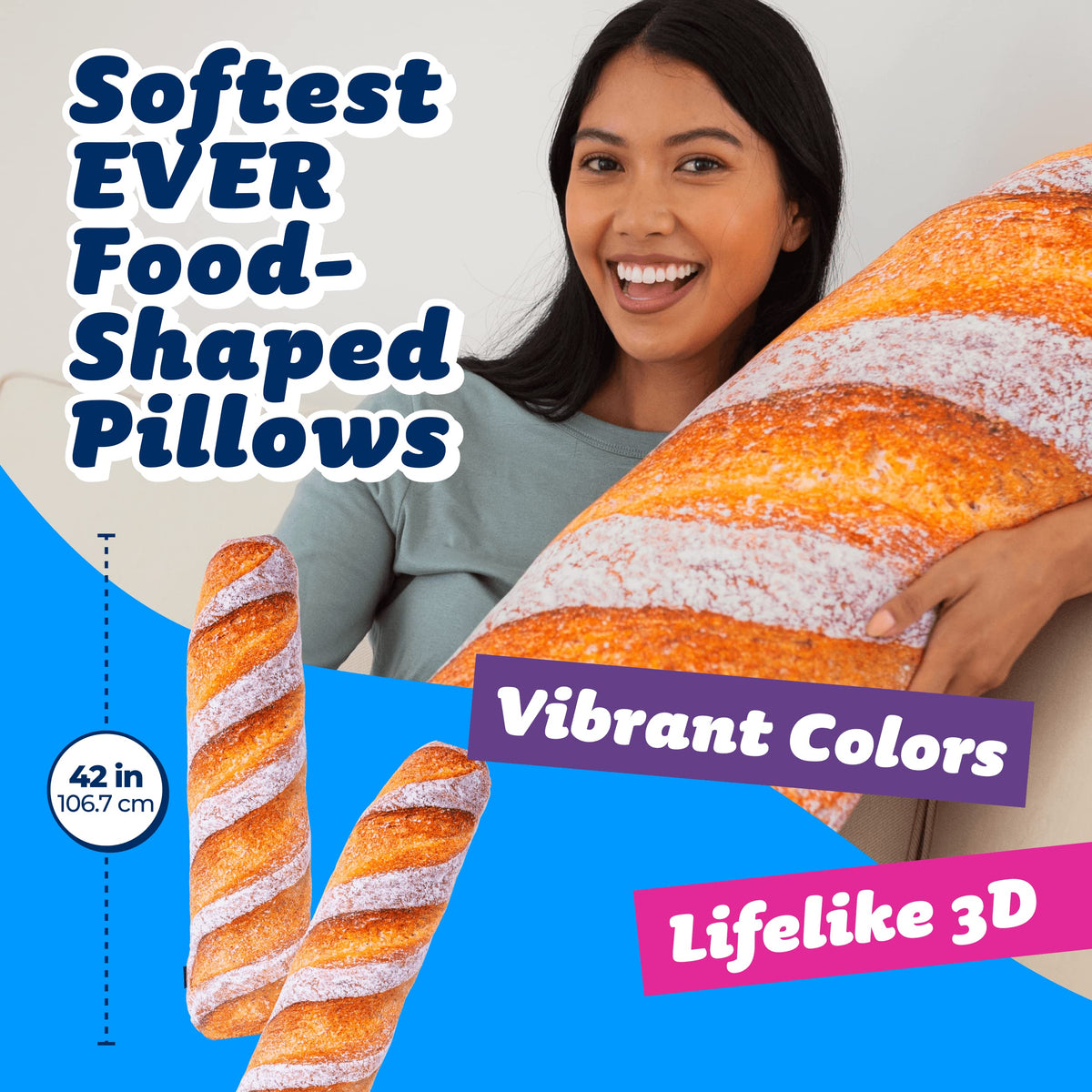 31 Inch 3D Sprinkle Donut Throw Pillow Soft Plush Cushion Gift