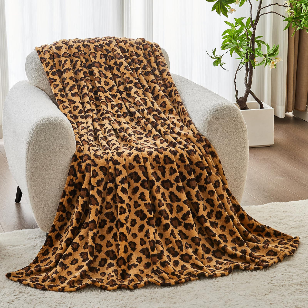 Patterned Flannel Fleece Throw Blanket