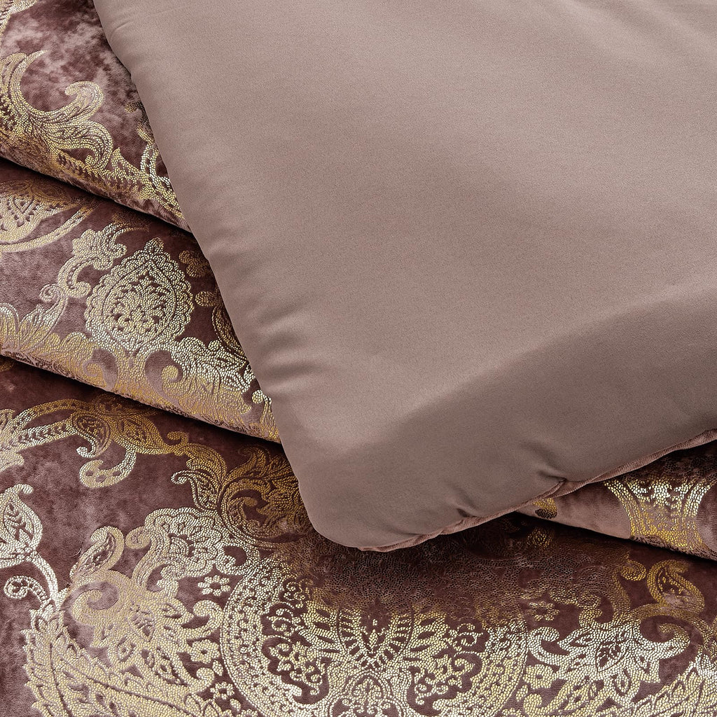 Sunshine Nicole Metallic Print Comforter Set