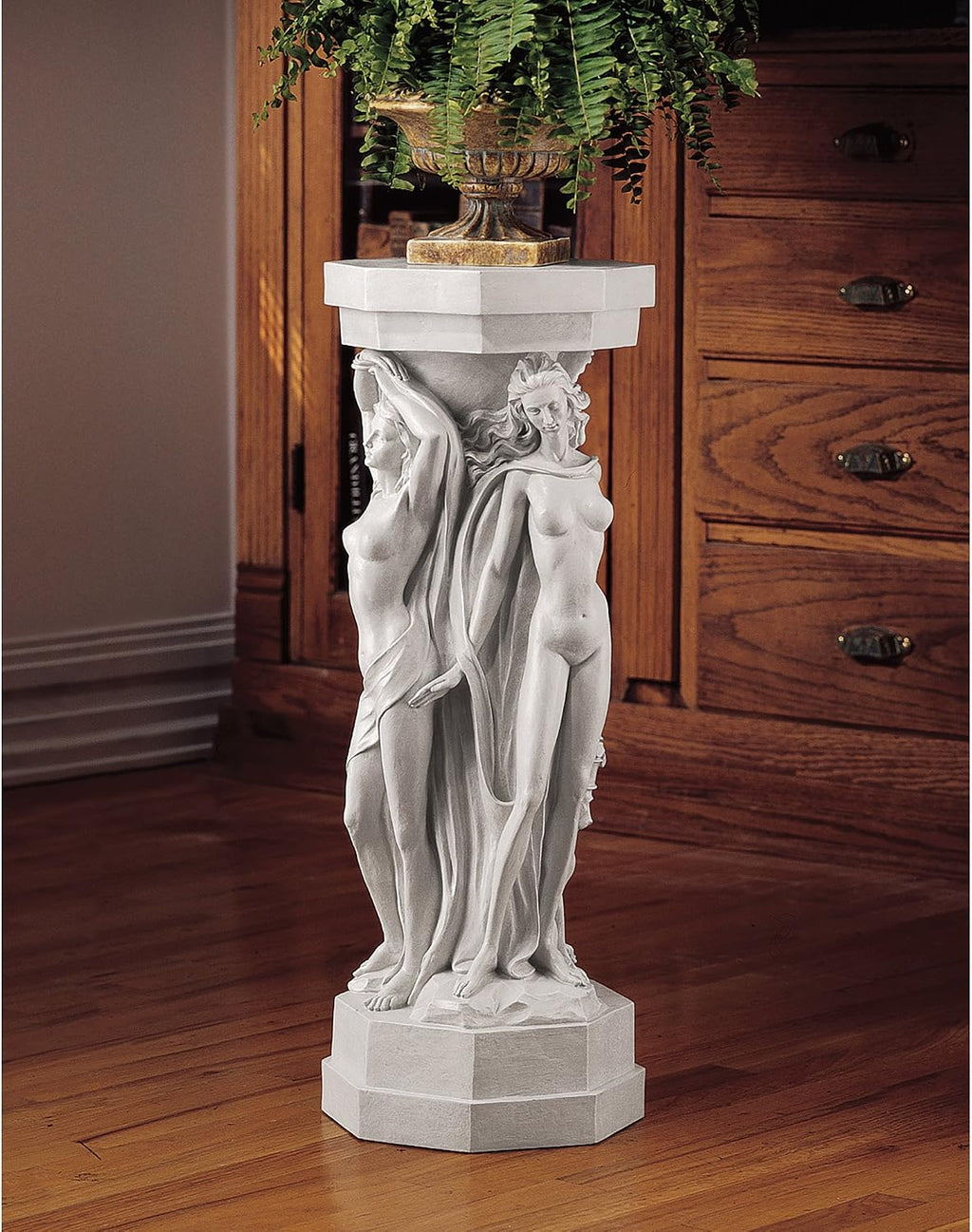 Design Toscano Column of Maenads Women Indoor/Outdoor Sculptural Display Pedestal