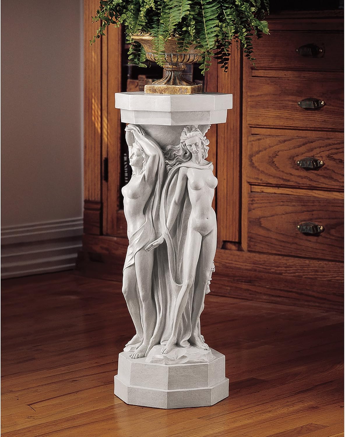Design Toscano Column of Maenads Women Indoor/Outdoor Sculptural Display Pedestal