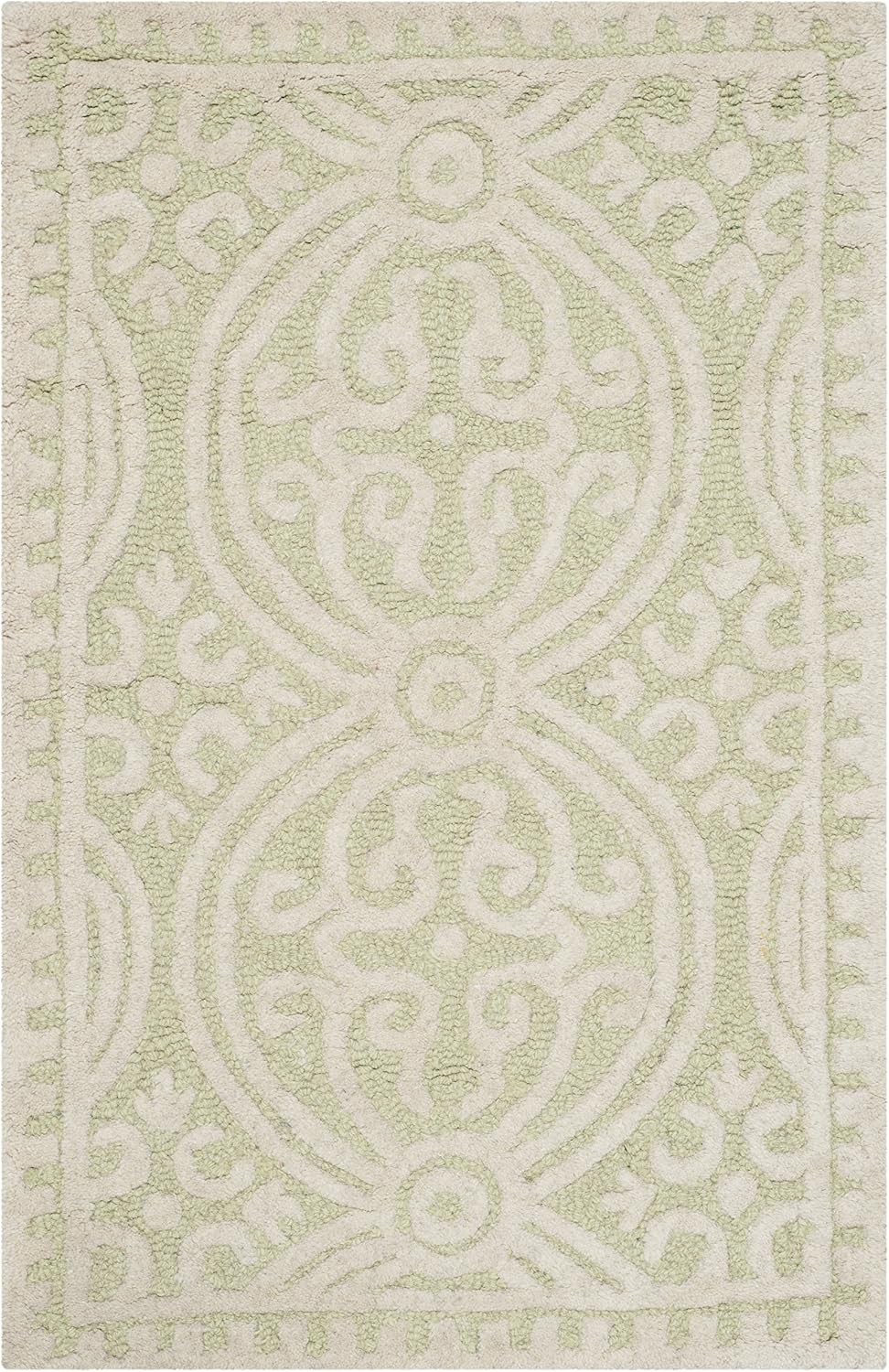 SAFAVIEH Cambridge Wool Area Rug 8'x10', Navy Blue & Ivory CAM123G