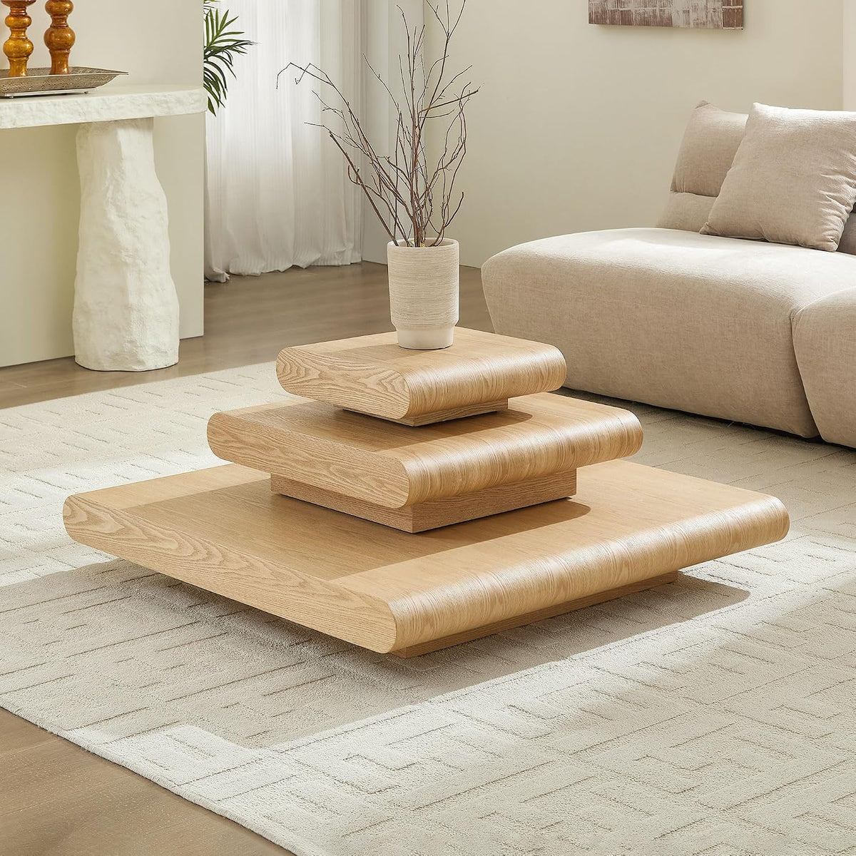Modular Stacking Coffee Table Set