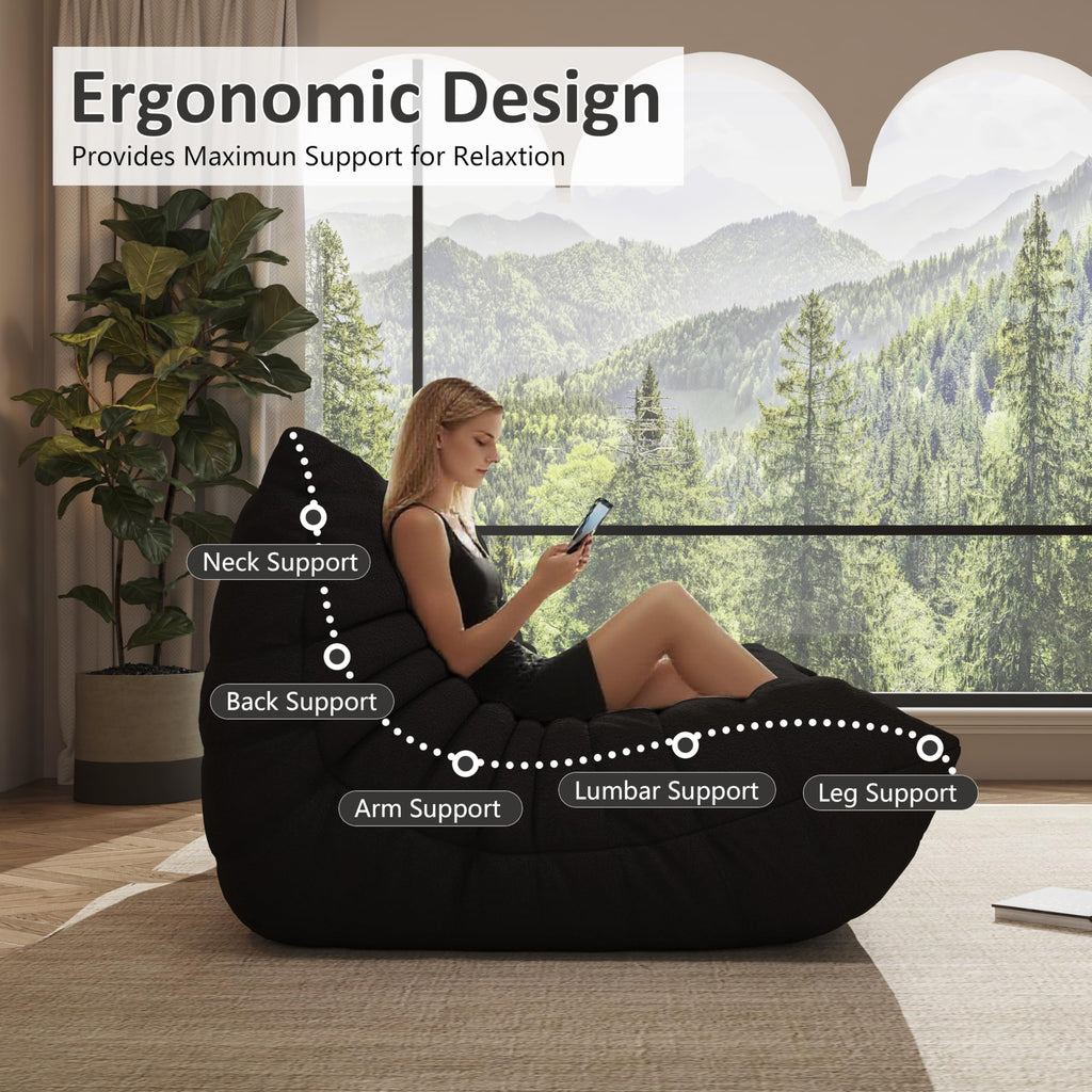 Modular L-Shaped Memory Foam Sectional Sofa