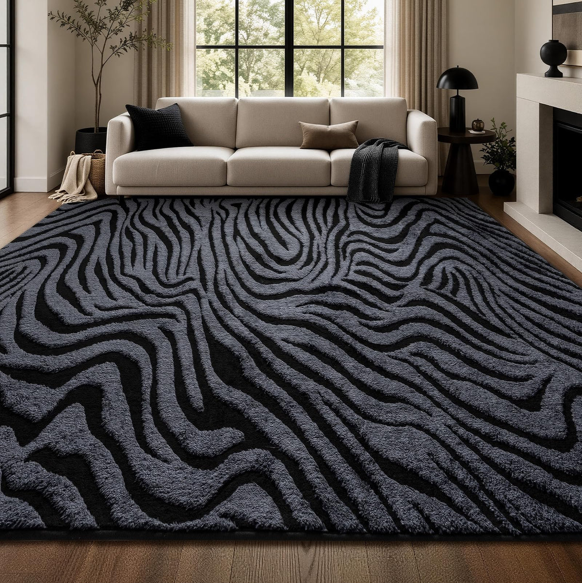 YIHOUSE Cowhide Area Rugs 5×7 Ft