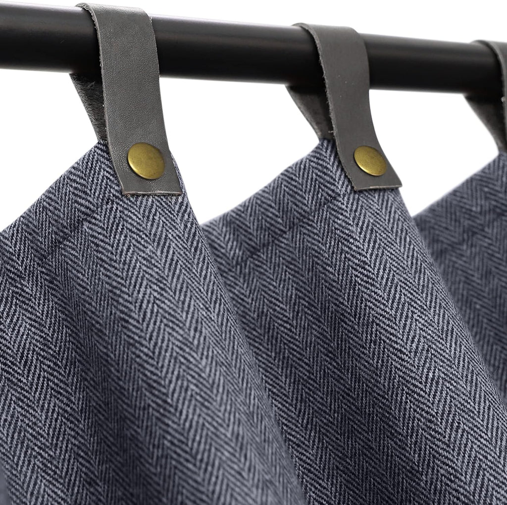 Chevron Wool Curtain Panel