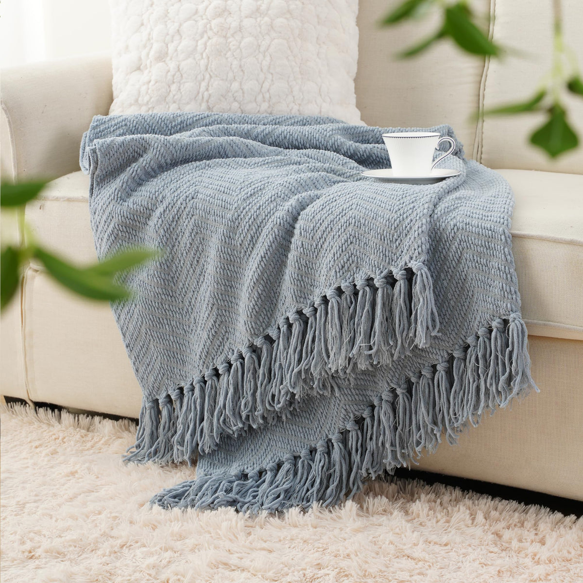 Knitted Throw Blanket