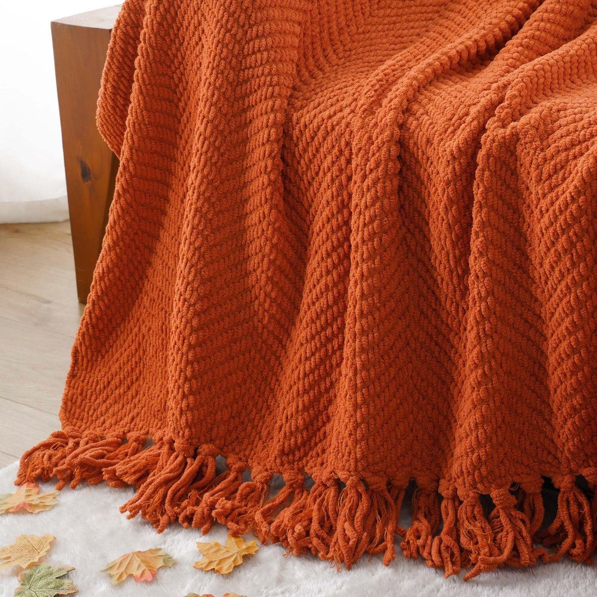 Knitted Throw Blanket