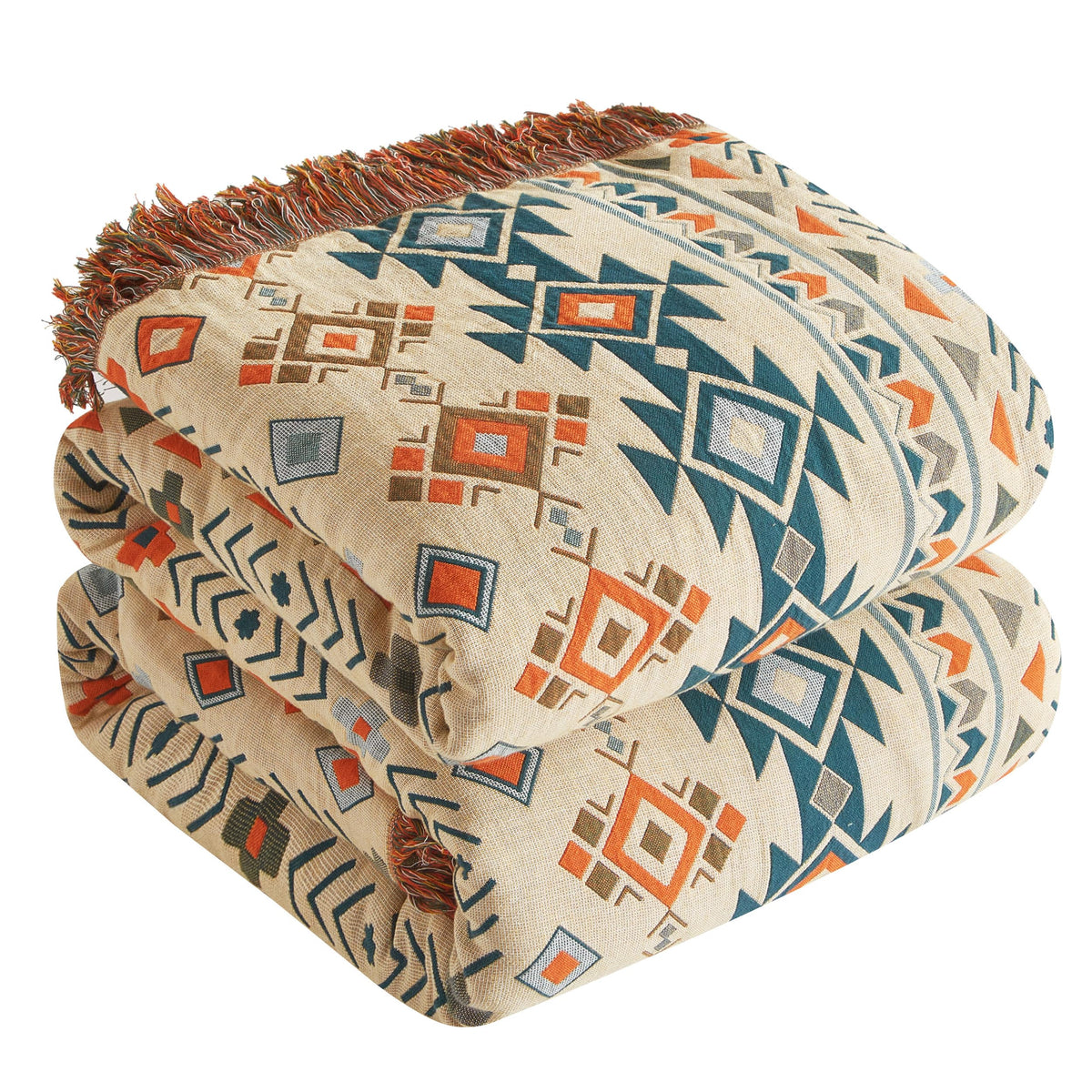 Boho Cotton Throw Blanket