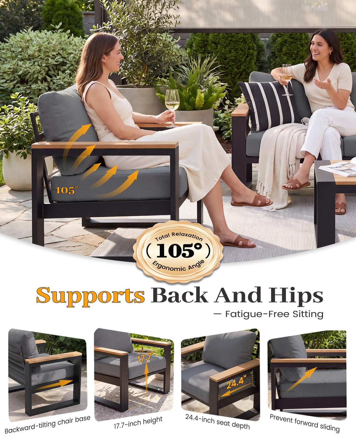 Aluminum Patio Furniture Set