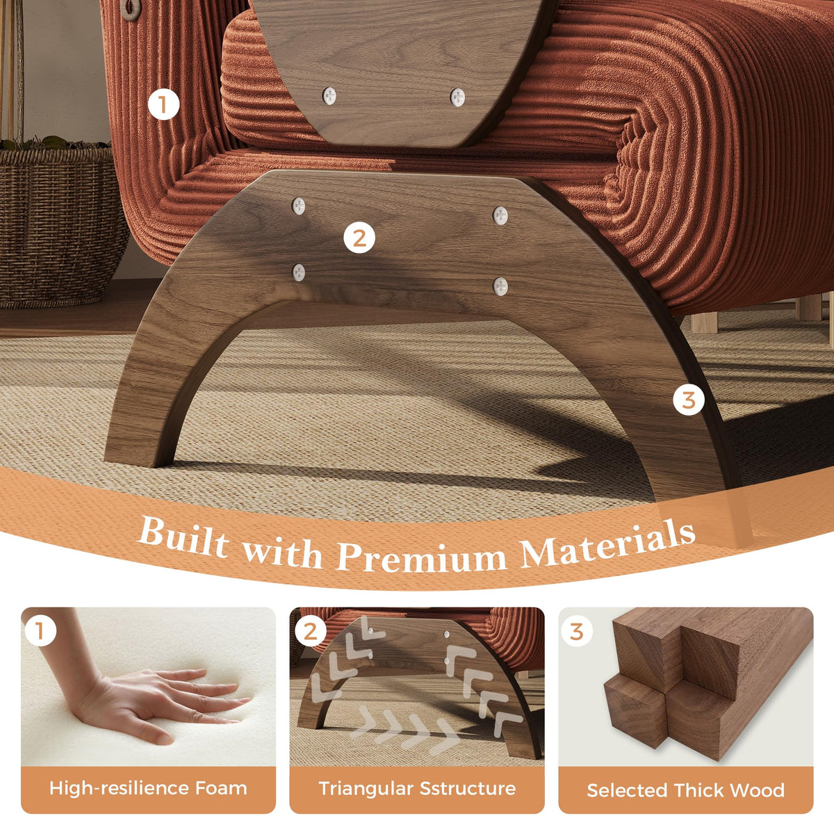 JASIWAY 47" 3-in-1 Convertible Sofa Sleeper Chair Bed for Adults, Futon