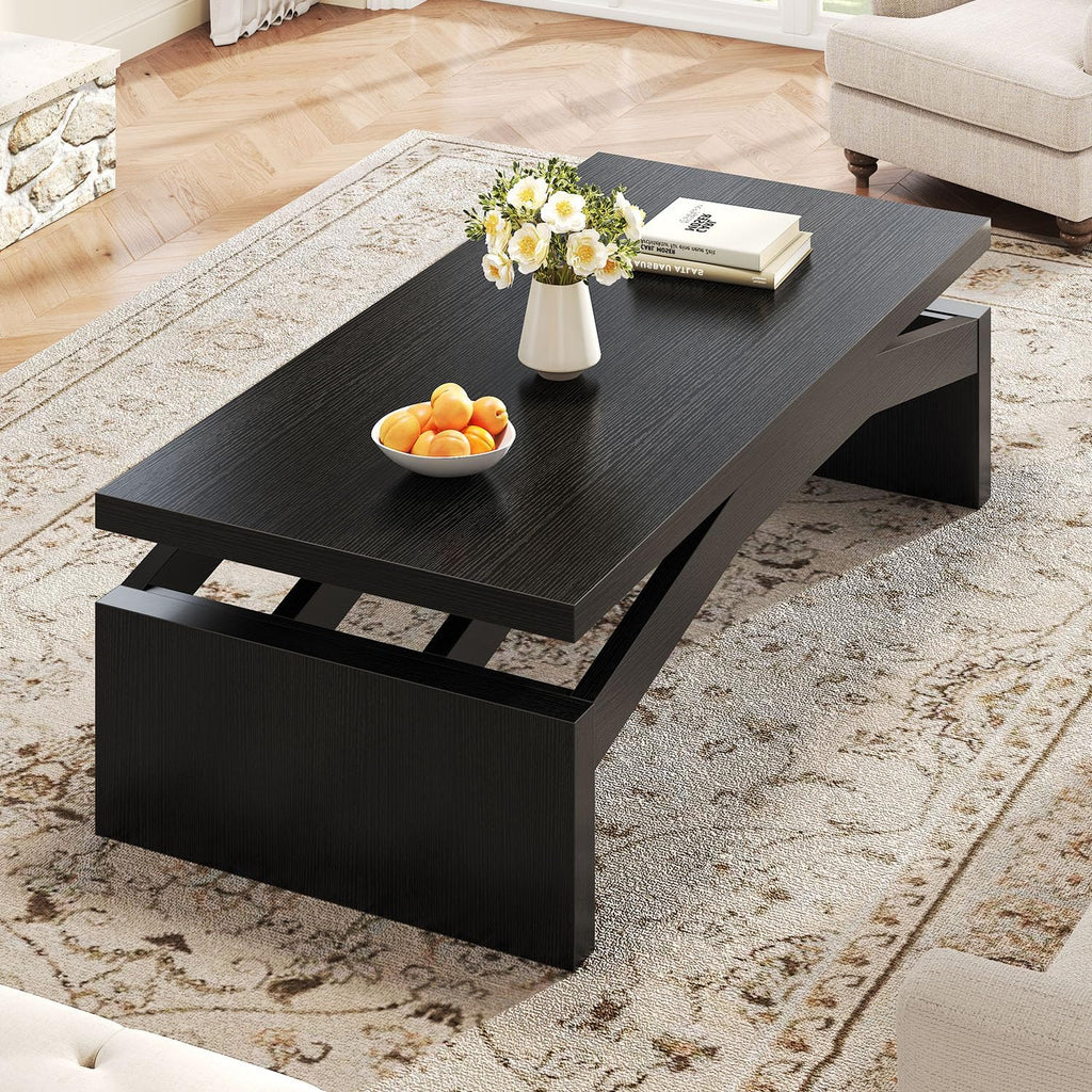 Modern Rectangular Wood Coffee Table