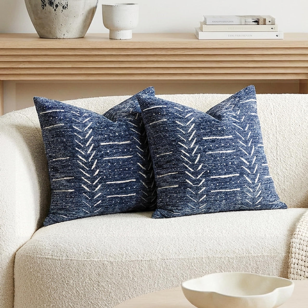 Decorative Throw Pillow Covers 18X18 Set of 2