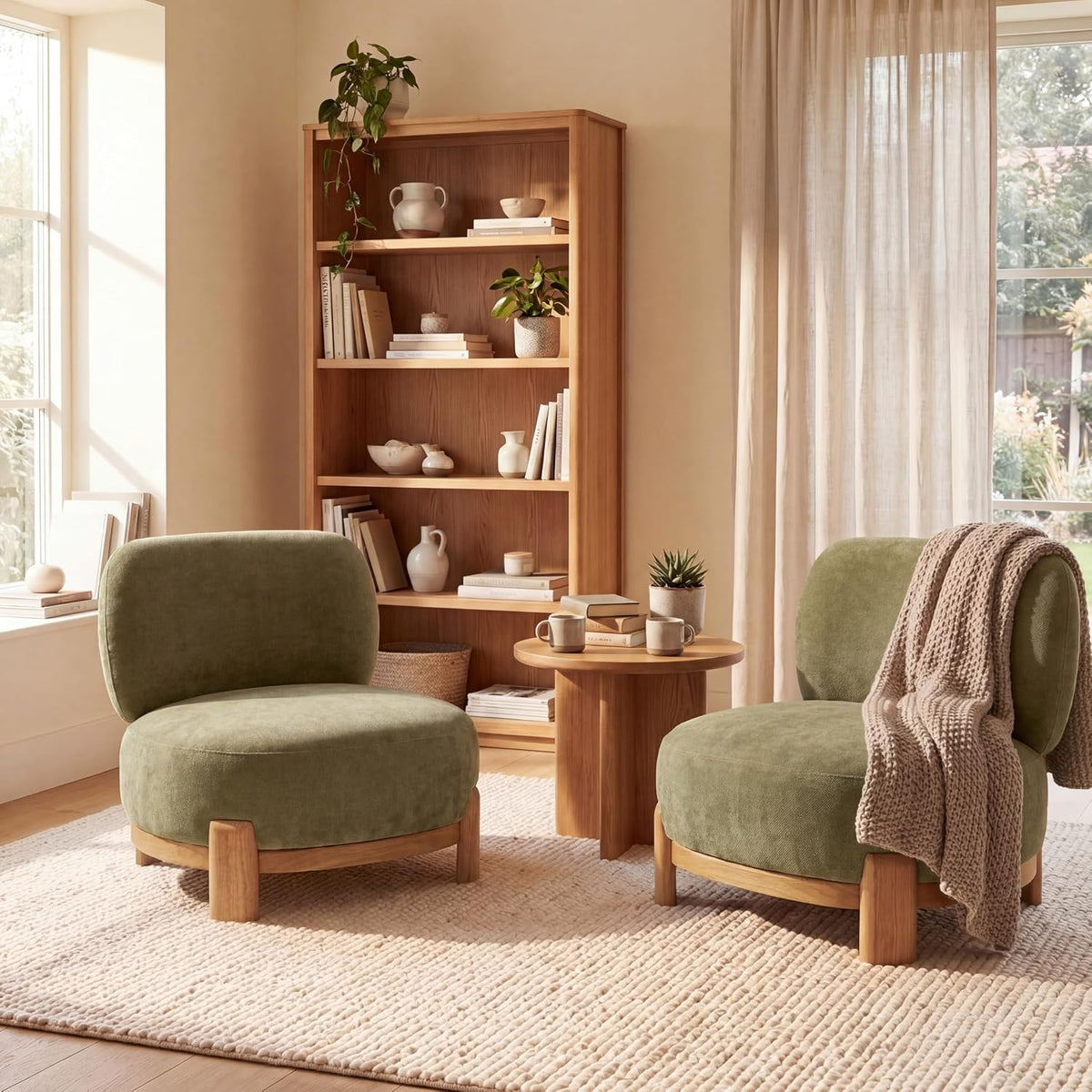 Christopher Knight Home Roxanne Low Profile Modern Accent Chair Set of 2