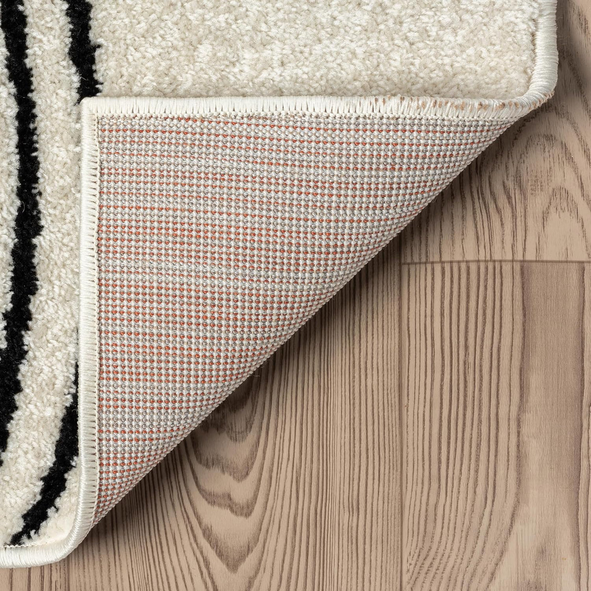 Abani Cream and Black Swirl Area Rug