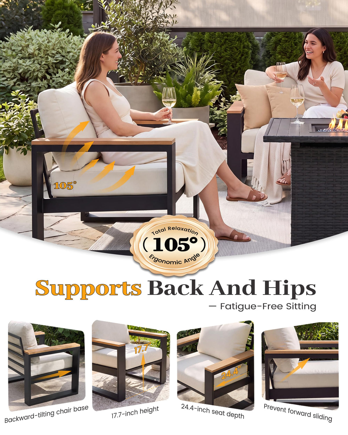 Aluminum Patio Furniture Set